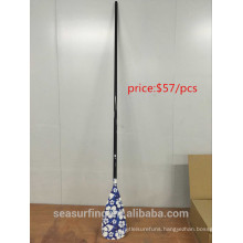 2016 new year graphic fiberglass paddle with color blade on promotion